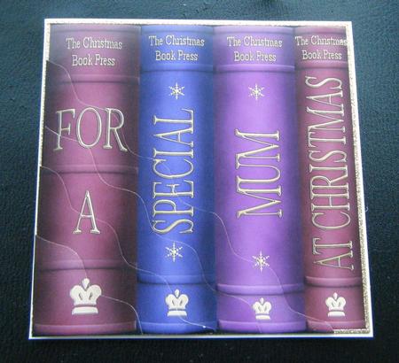 Christmas Books Mum Wavy Corner Side Stacker Topper by Charlie Angel