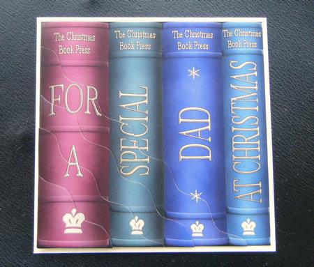 Christmas Books Dad Wavy Corner Side Stacker Topper by Charlie Angel