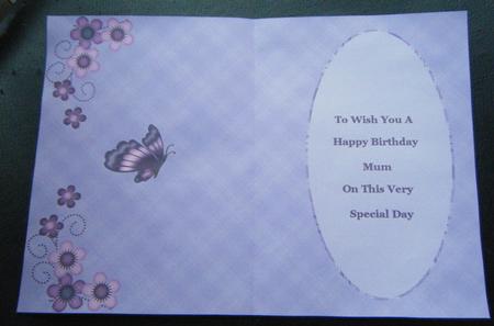Butterfly Insert - Mum by Charlie Angel