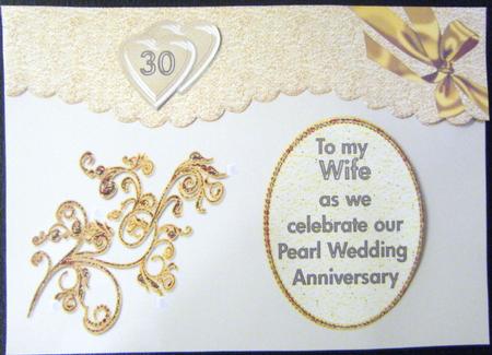 Husband/wife Pearl Wedding Anniversary by Charlie Angel