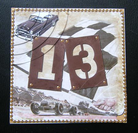 Vintage Racing Age 13 6inch Duo Corner Stacker by Charlie Angel