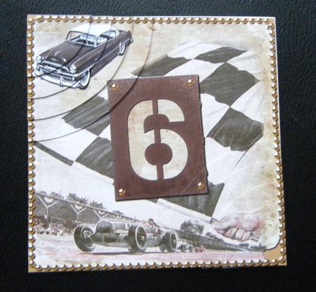 Vintage Racing Age 6 6inch Duo Corner Stacker by Charlie Angel