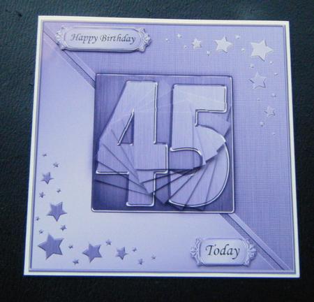 45th Metallic Age Quick Card with Twisted Pyramage by Charlie Angel