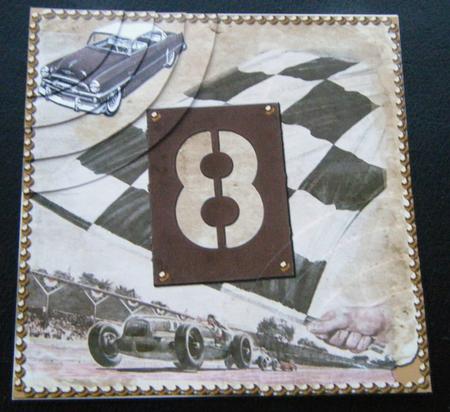 Vintage Racing Age 8 6inch Duo Corner Stacker by Charlie Angel