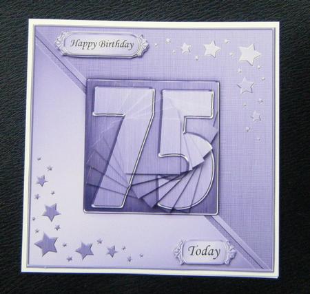 75th Metallic Age Quick Card with Twisted Pyramage by Charlie Angel