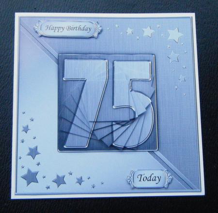 75th Metallic Age Quick Card with Twisted Pyramage by Charlie Angel