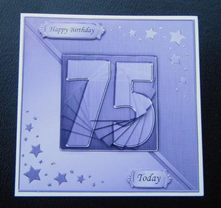 75th Metallic Age Quick Card with Twisted Pyramage by Charlie Angel
