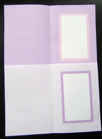 A6 Insert Double Sheet - Lilacs Criss Cross by Charlie Angel
