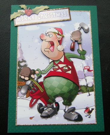 Christmas Crazy Golfer Dude. by Charlie Angel