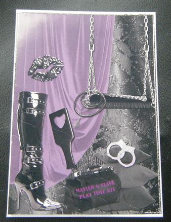Master & Slave Playtime Card by Charlie Angel