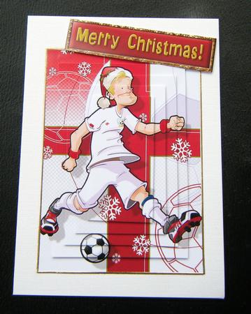 England Christmas Football Dude Pyramid. by Charlie Angel
