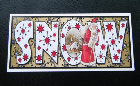 Snow with Santa Large Dl by Charlie Angel