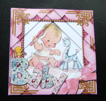 Baby Girl 5inch Triangle Edge Spiral Stacker by Charlie Angel