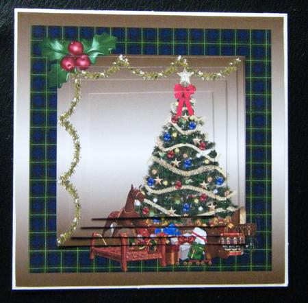 Xmas Tartan Toppers & Sentiments by Charlie Angel