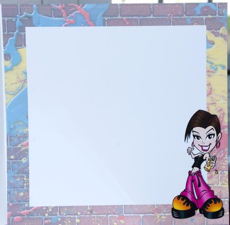 Da Bomb -  Graffiti Style Teen 8x8 Insert by Helen Williams