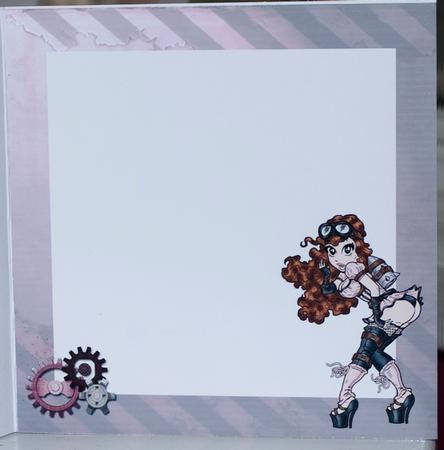 Jayne Jetpack -  Ladies Steampunk 8x8 Insert by Helen Williams