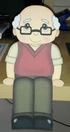 3D on the Shelf Card Kit - Old Man Arthur by Hennie Walsh