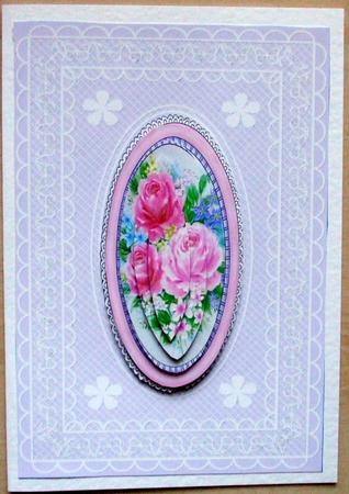 Traditional Roses with Lace by Hilary Shemmans