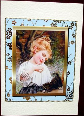 Girl & Kitten by Hilary Shemmans