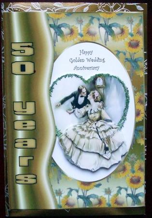Vintage Golden Wedding Couple by Hilary Shemmans