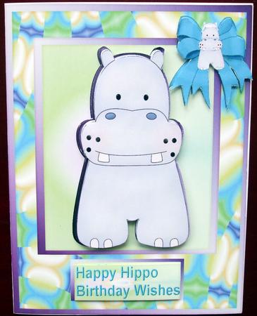 Happy Hippo Birthday Wishes! by Hilary Shemmans
