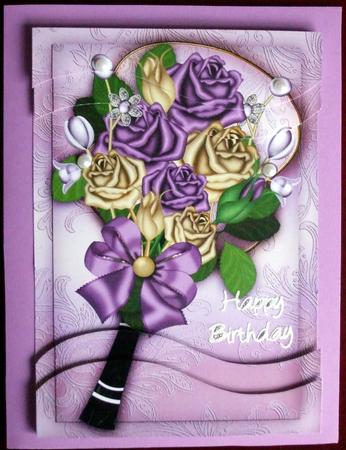 Lilac Fan 7x5in Swirvey Top Bottom Stacker by Hilary Shemmans