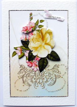 Fanciful Flowers Card Topper 1 by Hilary Shemmans