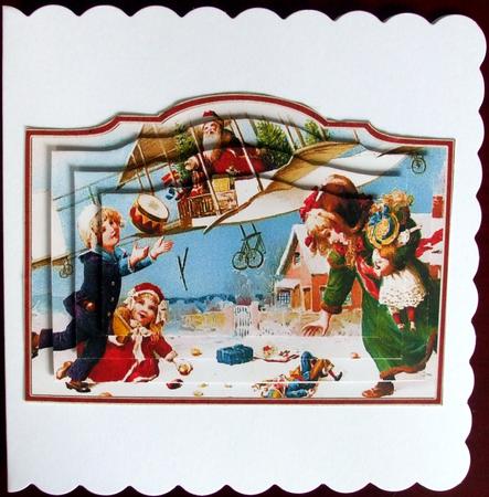 Santa Delivering Toys by Airplane - Main Image by Hilary Shemmans