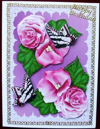 Begonias and Butterflies by Hilary Shemmans