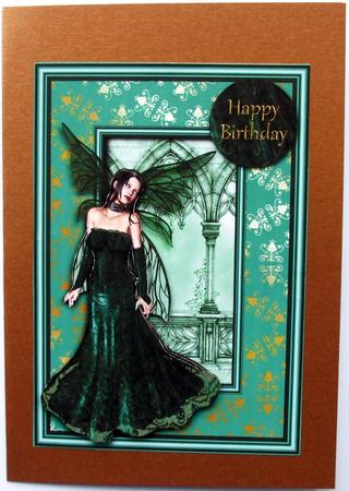 Teal & Gold Fairy by Hilary Shemmans
