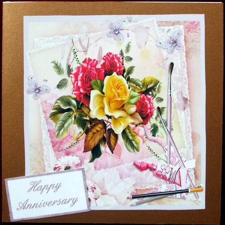 Painted Roses Topper by Hilary Shemmans