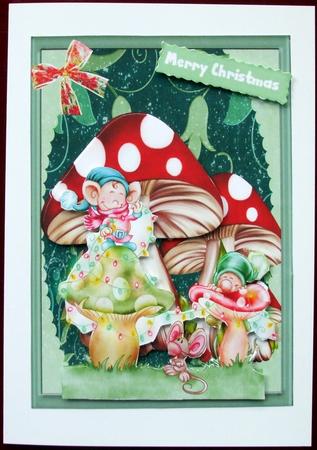Decorating the Mushrooms by Hilary Shemmans