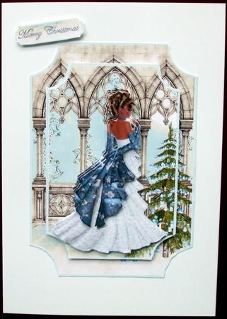 Christmas Vintage Lady by Hilary Shemmans