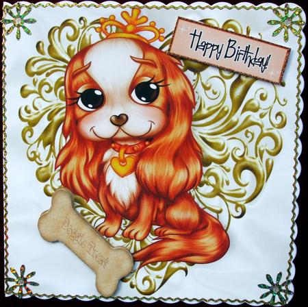 Princess Cavalier with Her Favourite Bone by Hilary Shemmans
