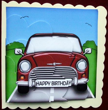 Fun Mini Car Shell Edged Corner Side Stacker by Hilary Shemmans