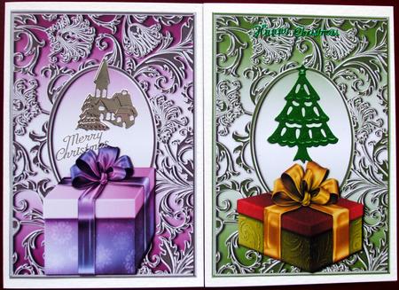 Metallic Frames & Presents - Xmas or Birthday by Hilary Shemmans