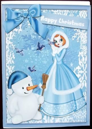 Christmas Blue Birds by Hilary Shemmans