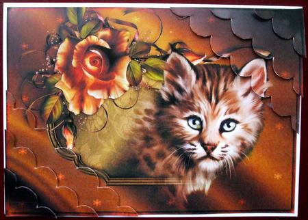 Little Bobcat Deckle Edge Stacker by Hilary Shemmans