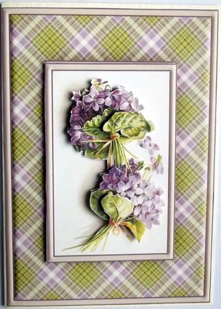 Purple Flowers Quick Card by Hilary Shemmans
