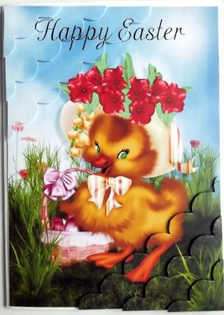 Easter Chick Deckle Edge Stacker by Hilary Shemmans