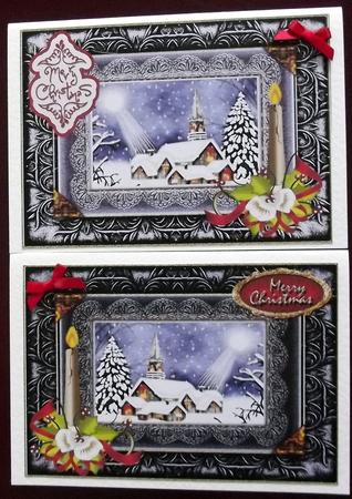 Christmas Church View Toppers by Hilary Shemmans