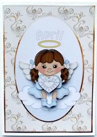 Birthstone Angel - April - Diamond by Hilary Shemmans