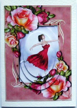 Romantica Roses & Magenta Ballerina Pyramid by Hilary Shemmans