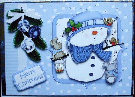 The Snowmans Carol Blue by Hilary Shemmans