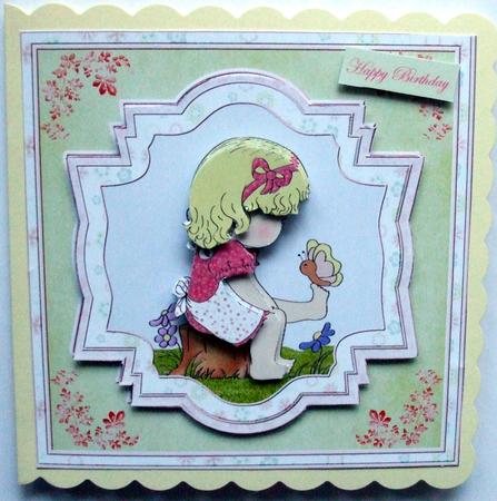 Hello Butterfly Card Front by Hilary Shemmans