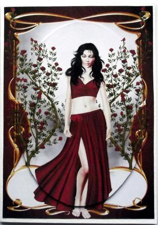 Gypsy Rose - Red & Gold by Hilary Shemmans