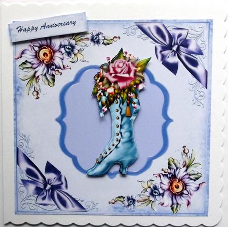 Lovely Victorian Boot and Flowers by Hilary Shemmans