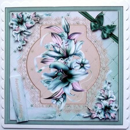 Lovely Green and Pink Winter Lillies by Hilary Shemmans
