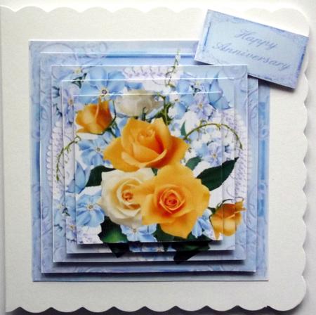 Golden Rose Bouquet Pyramid Topper by Hilary Shemmans
