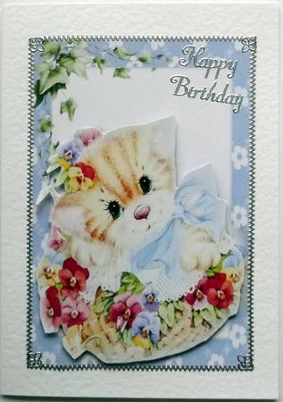Little Kitty Hiding in the Flowers by Hilary Shemmans